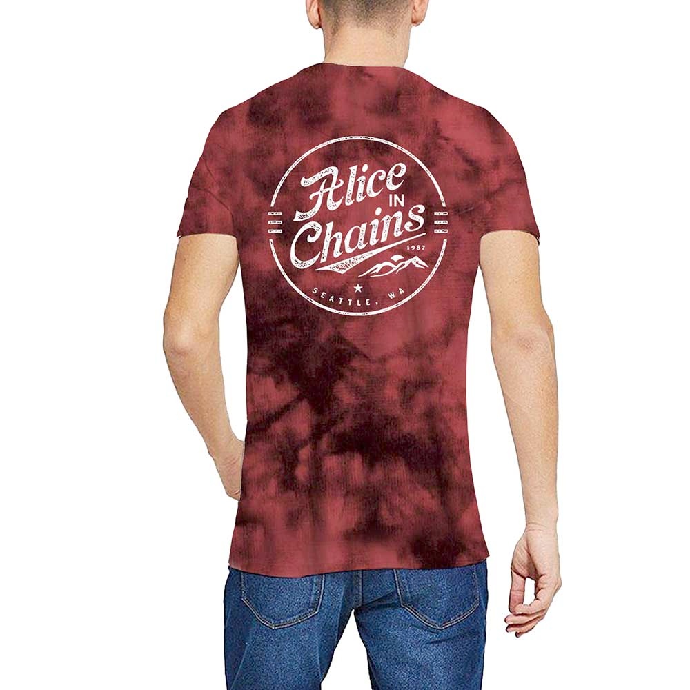 Alice In Chains - Circle Emblem Herren TShirt - Rot